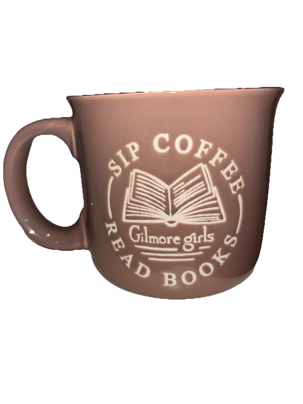 Gilmore Girls "Sip Coffee Read Books" Brown Coffee Mug NEW
